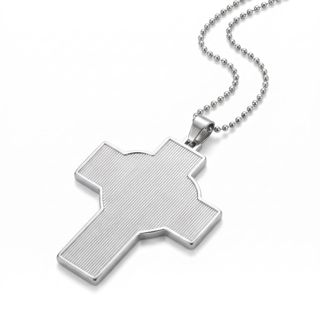 Colier Cruce cu Pietricele Personalizat cu Poză - Atelier Magic