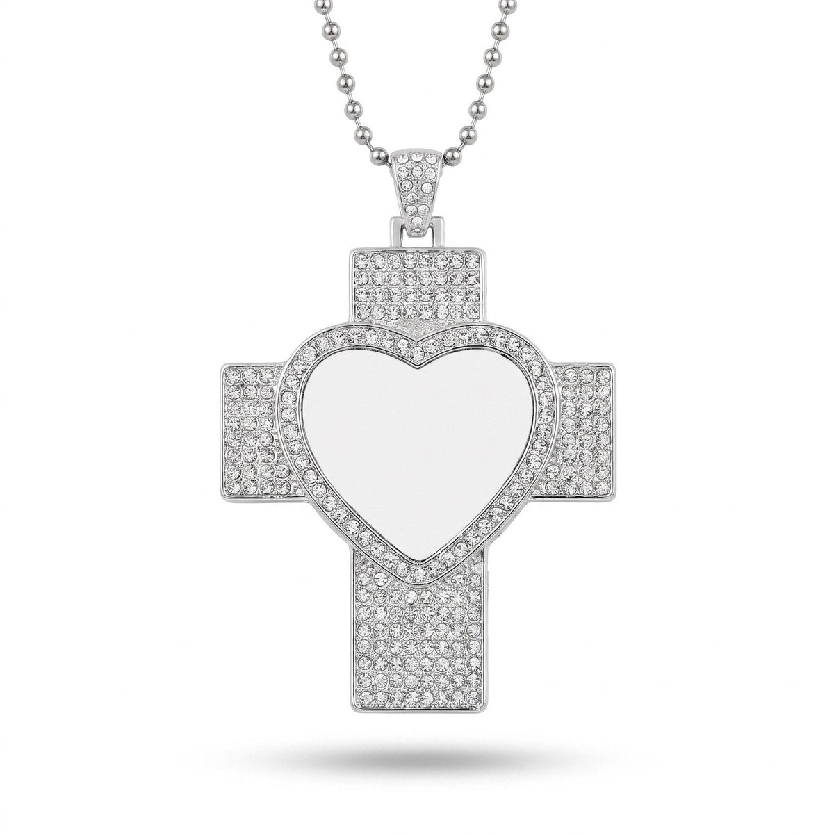 Colier Cruce cu Pietricele Personalizat cu Poză - Atelier Magic