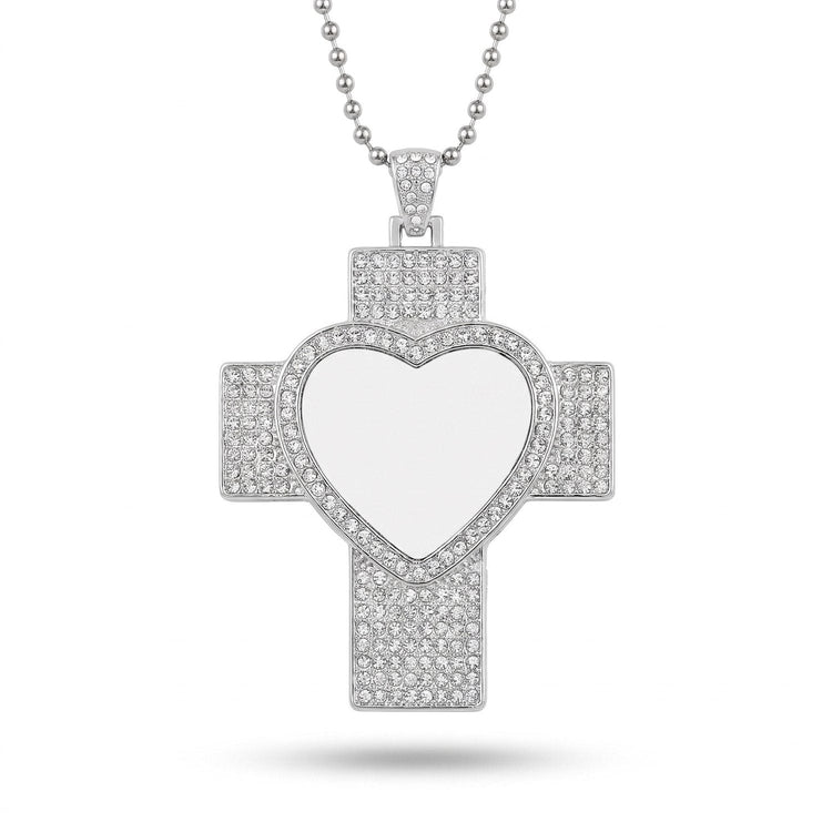 Colier Cruce cu Pietricele Personalizat cu Poză - Atelier Magic