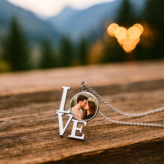 Colier metalic LOVE Personalizabil - Atelier Magic