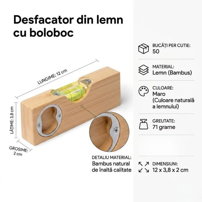 Desfăcător din Bambus cu Boloboc Personalizat - Atelier Magic