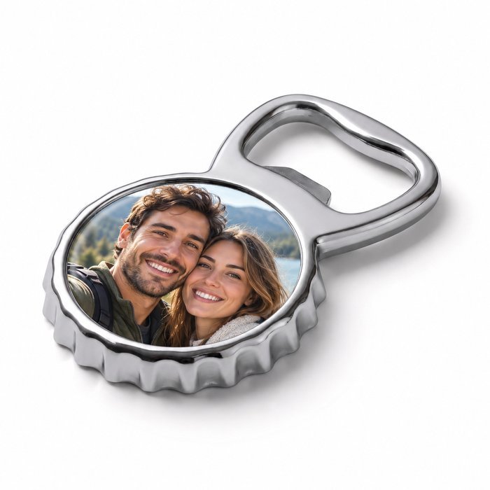 Desfăcător Metalic Personalizat cu Magnet – Capac de Bere - Atelier Magic