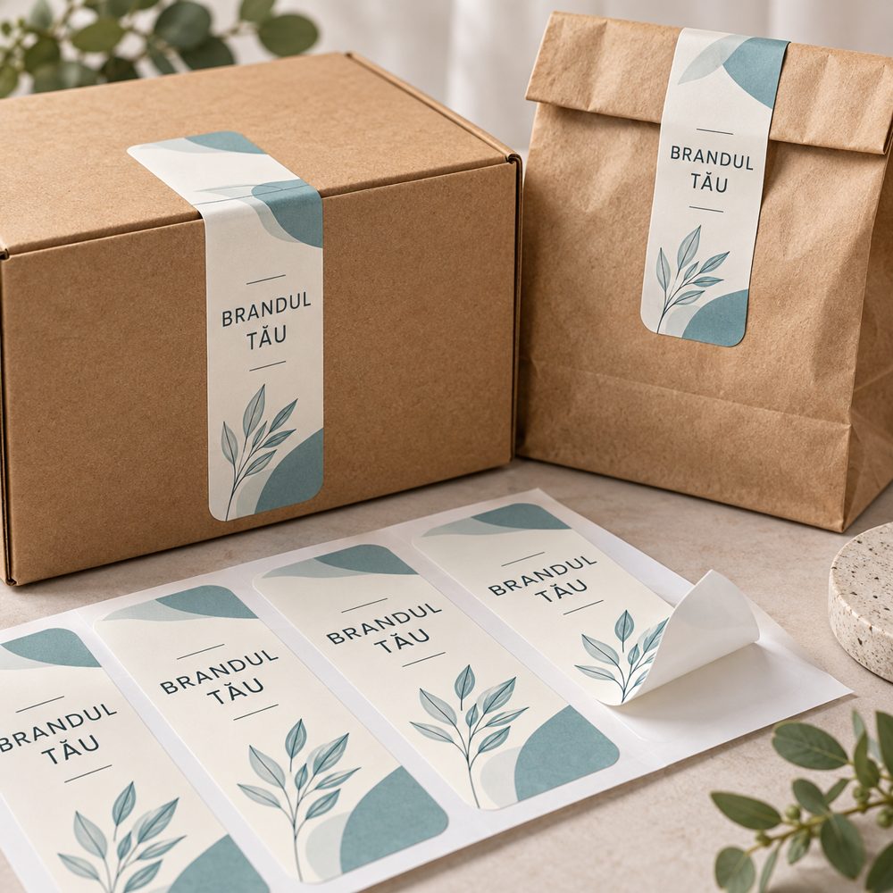 Etichete de închidere pentru ambalaje cu logo personalizat - Atelier Magic