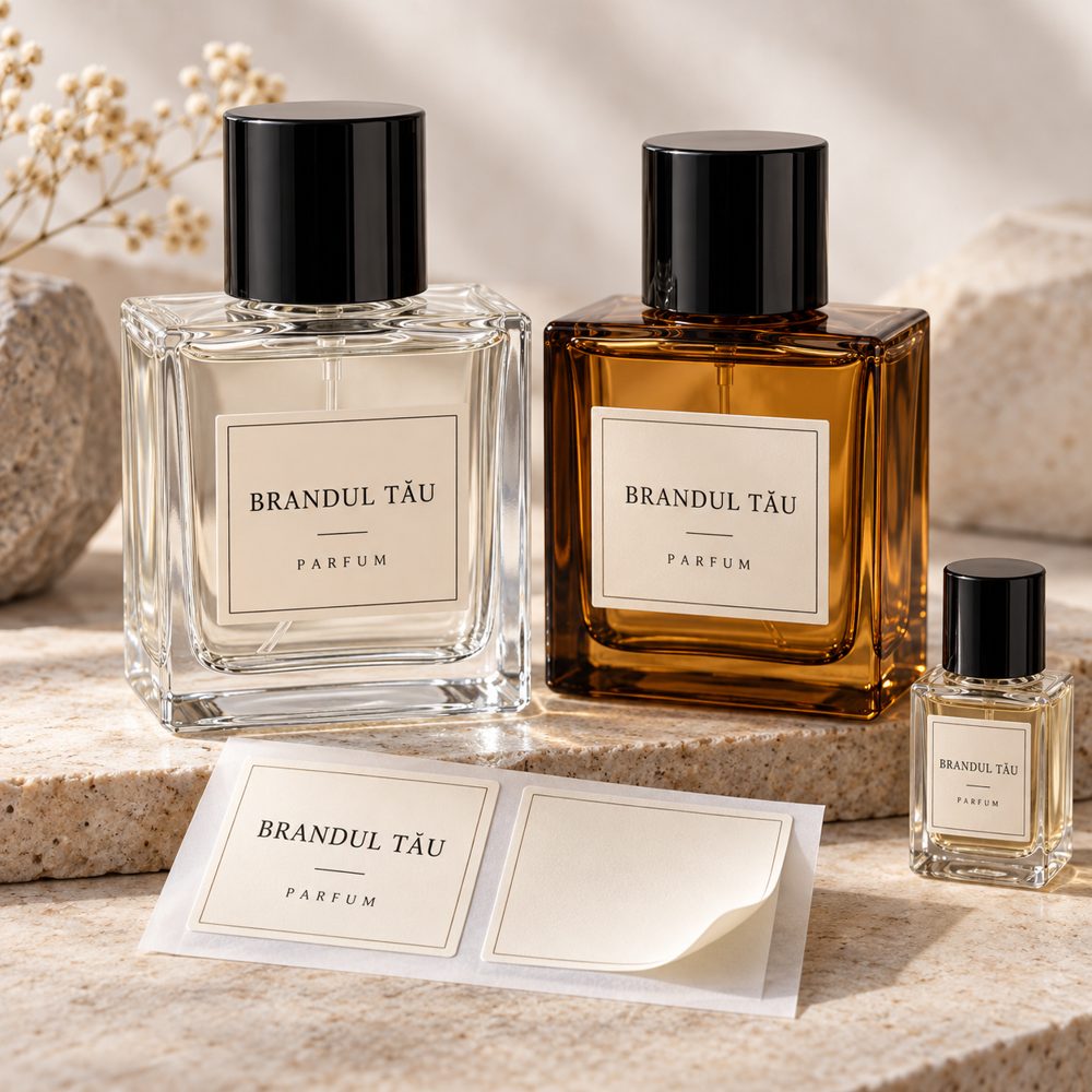 Etichete pentru flacoane de parfum cu design personalizat - Atelier Magic