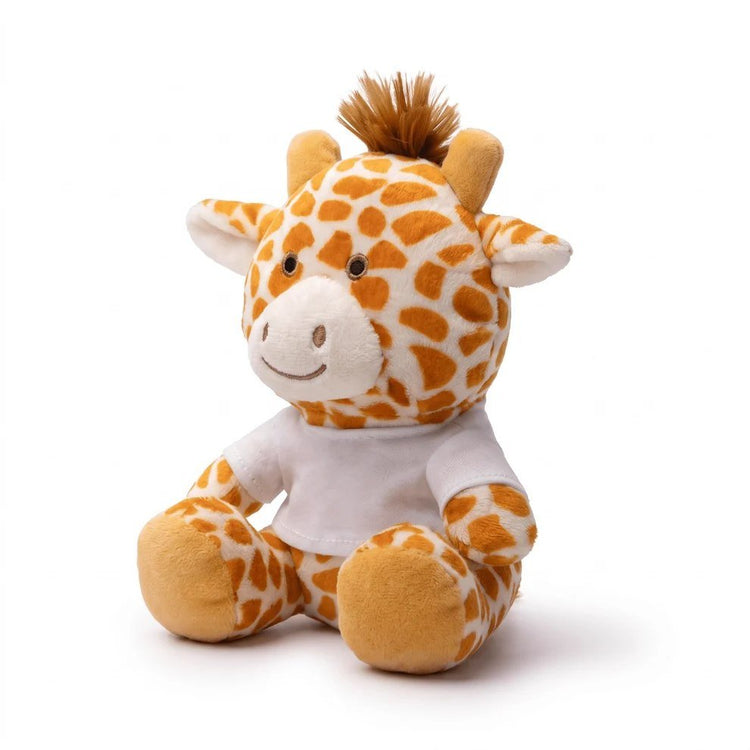 Girafă de pluș personalizabilă cu fotografie, nume sau mesaj – 16 cm - Atelier Magic