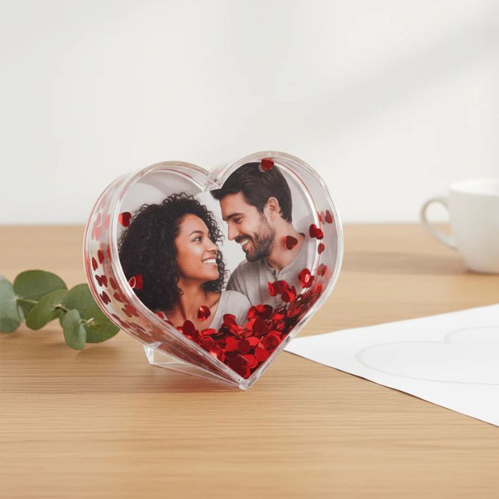 Glob Foto Inimă Personalizat - Atelier Magic