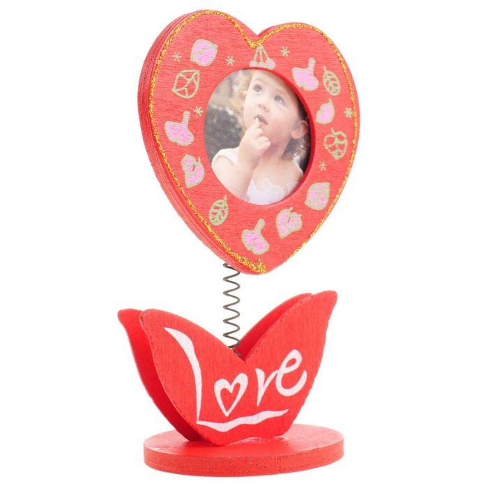 Mini Ramă din Lemn Inimioară Personalizată - Atelier Magic
