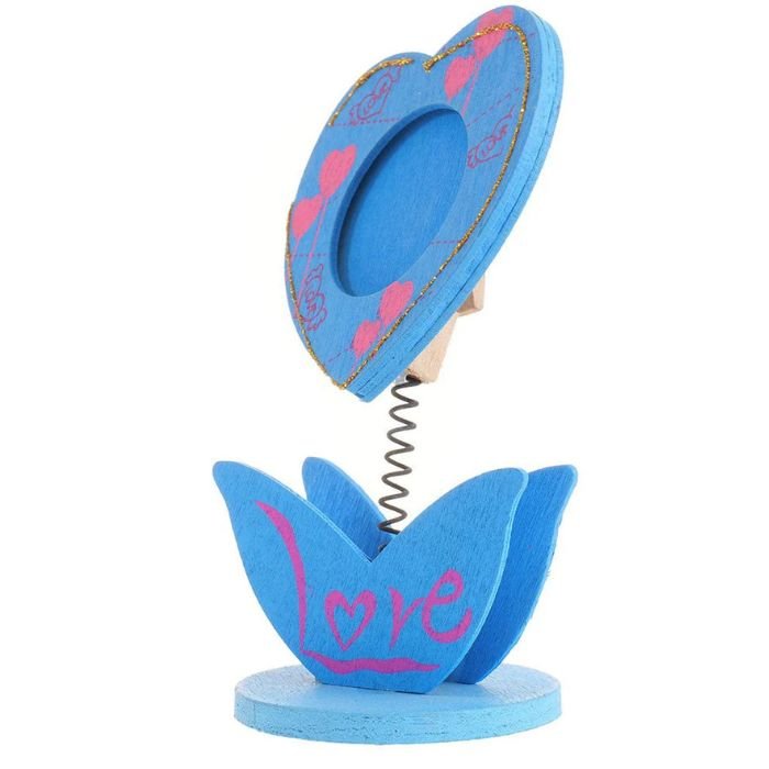 Mini Ramă din Lemn Inimioară Personalizată - Atelier Magic
