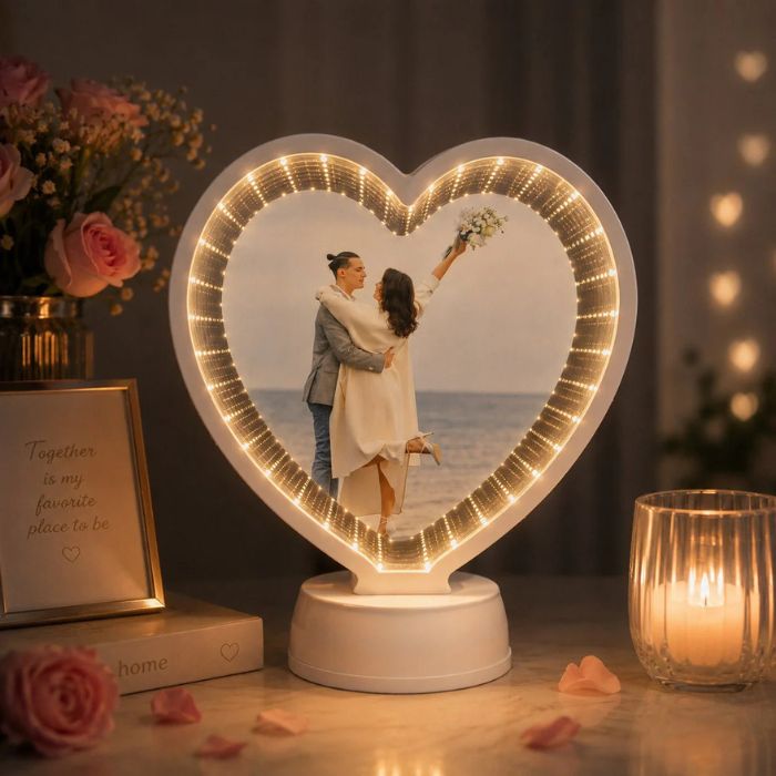 Oglindă Magică în Formă de Inimă Personalizată - Atelier Magic