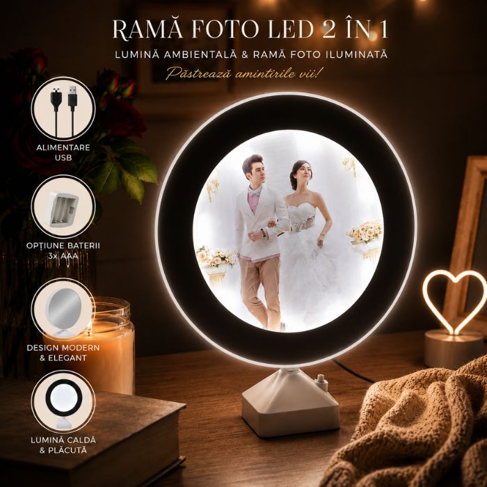 Oglindă Magică Rotundă Personalizată - Atelier Magic