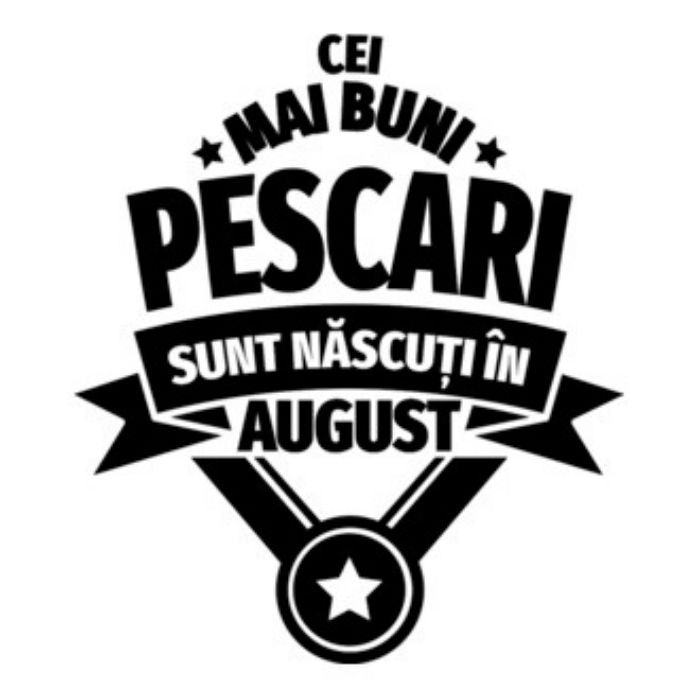 Sacoșă Tote Canvas „Cei Mai Buni Pescari Sunt Născuți în August” - Atelier Magic