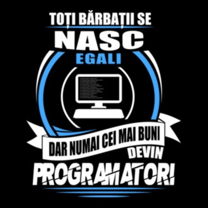 Sacoșă Tote Canvas „Numai Cei Mai Buni Devin Programatori” - Atelier Magic