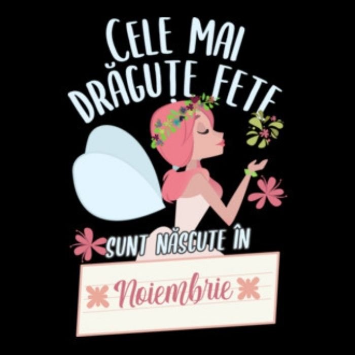 Sacoșă Tote „Cele mai drăguțe fete sunt născute în Noiembrie” - Atelier Magic