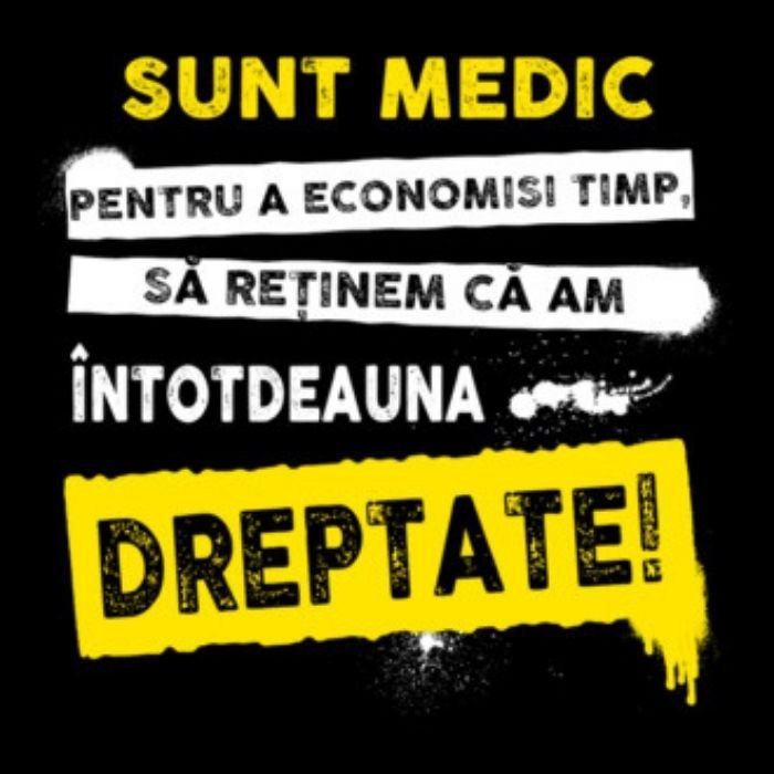 Sacoșă Tote „Sunt Medic – Am Întotdeauna Dreptate” - Atelier Magic