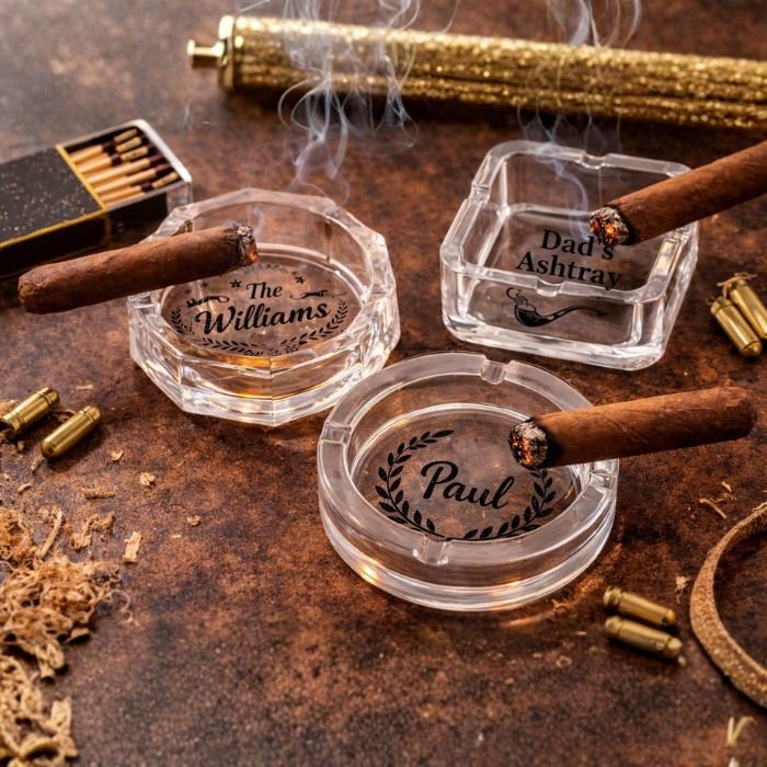 Scrumieră din Sticlă Personalizată - Atelier Magic
