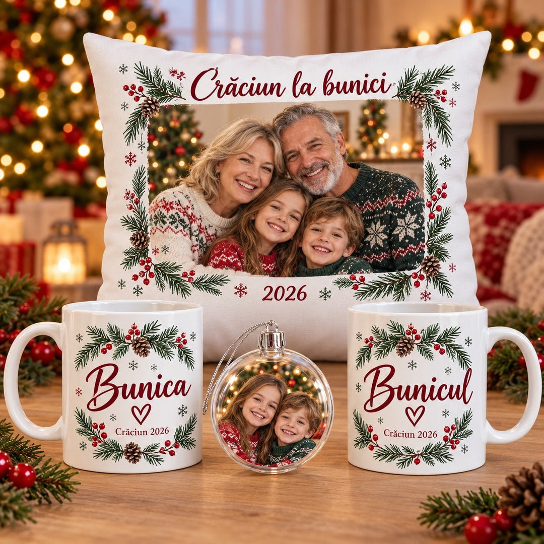 Set cadou de Crăciun pentru bunici – Amintiri în familie - Atelier Magic
