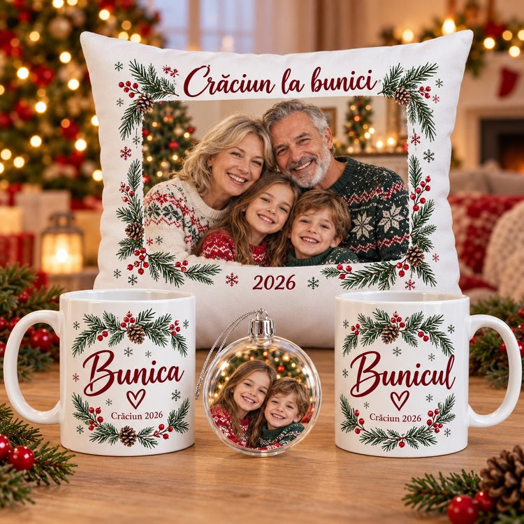 Set cadou de Crăciun pentru bunici – Amintiri în familie - Atelier Magic