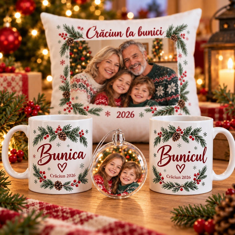 Set cadou de Crăciun pentru bunici – Amintiri în familie - Atelier Magic
