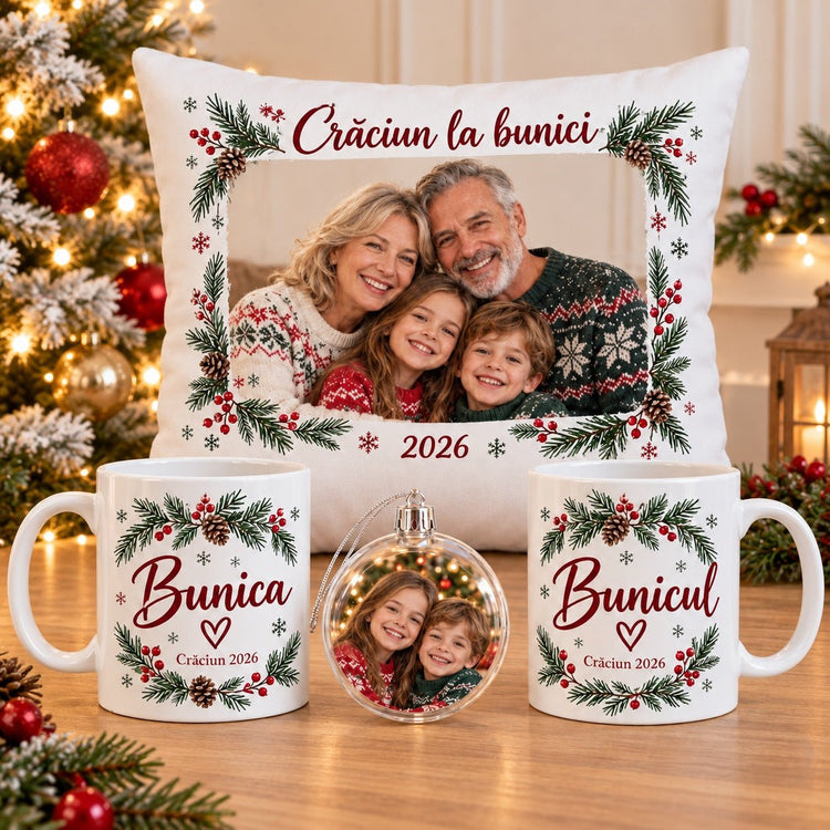 Set cadou de Crăciun pentru bunici – Amintiri în familie - Atelier Magic
