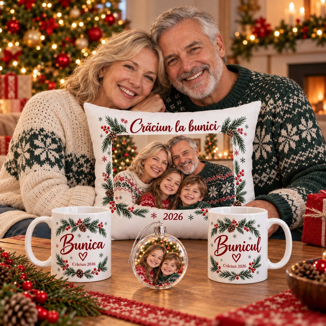 Set cadou de Crăciun pentru bunici – Amintiri în familie - Atelier Magic