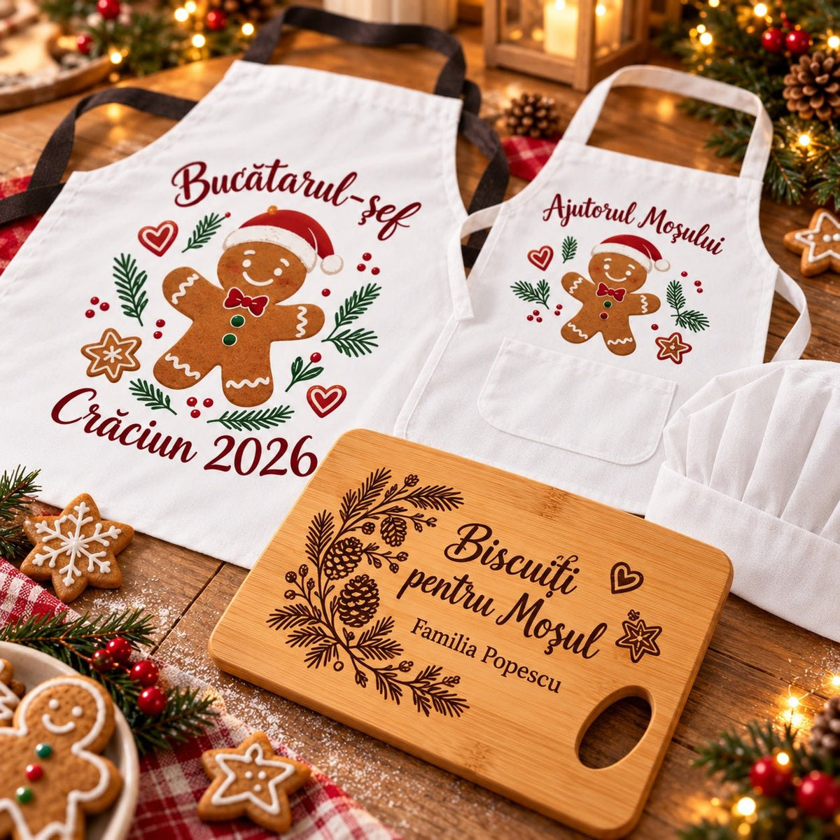 Set de Crăciun părinte și copil – Biscuiți pentru Moșul - Atelier Magic