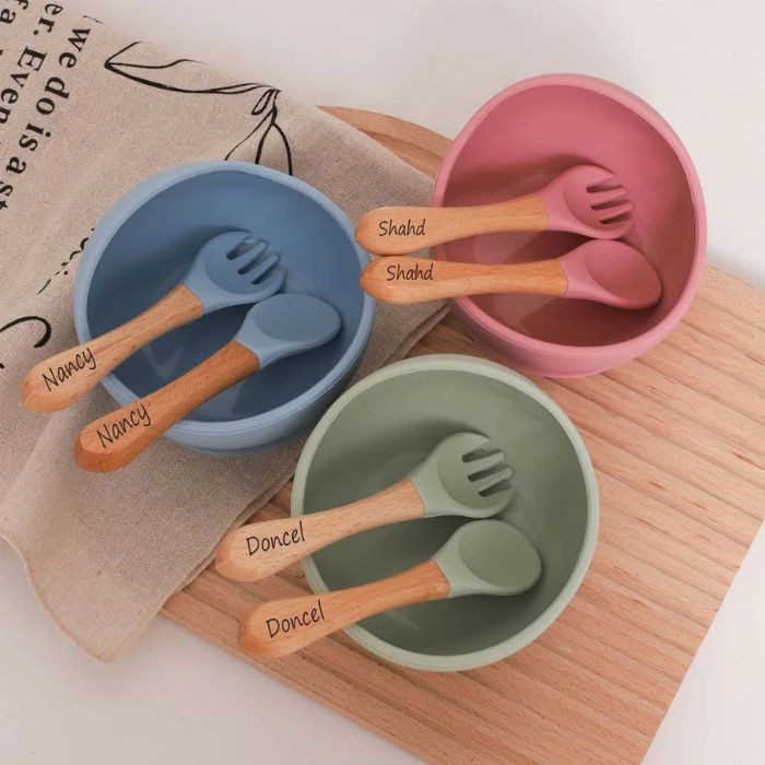 Set Diversificare Bebeluși din Silicon personalizabil – 6 piese - Atelier Magic