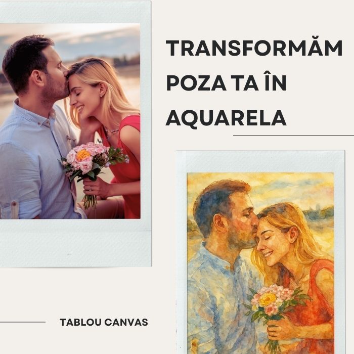 Tablou Canvas Personalizat Aquarela - Atelier Magic