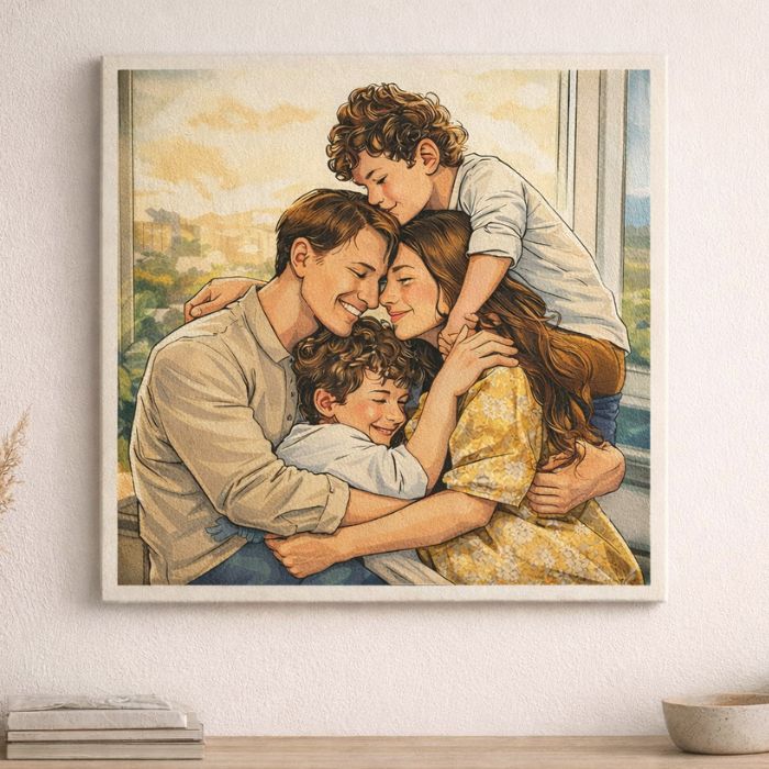 Tablou Canvas Personalizat Benzi Desenate - Atelier Magic