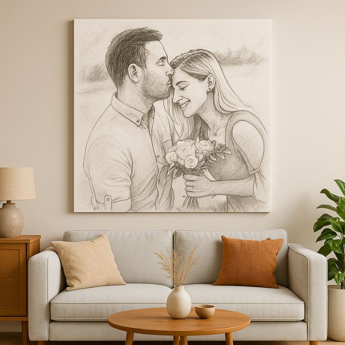 Tablou Canvas Personalizat Sketch (creion) - Atelier Magic