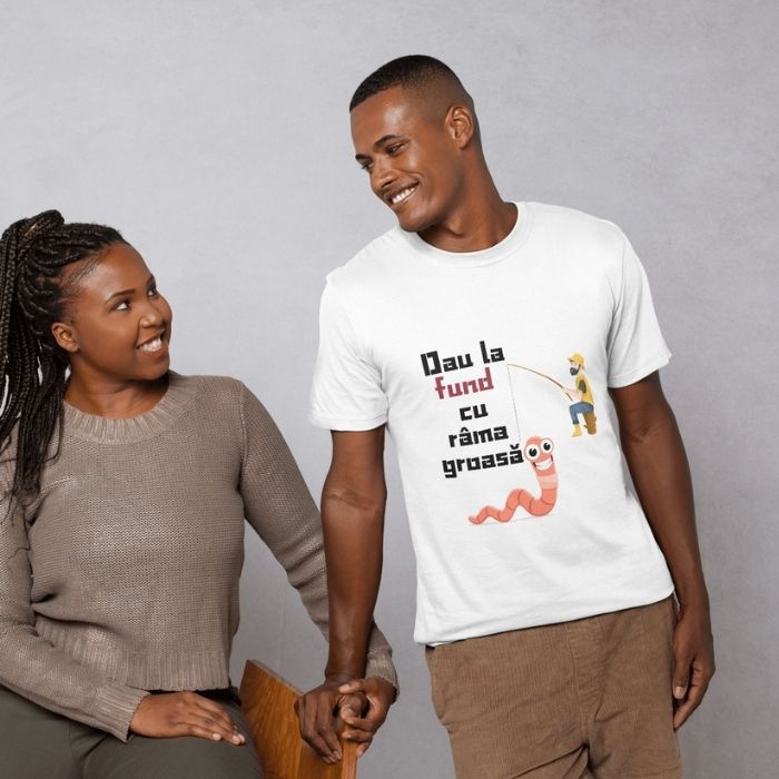 Tricou Personalizat „Dau la fund cu râmă groasă” - Atelier Magic