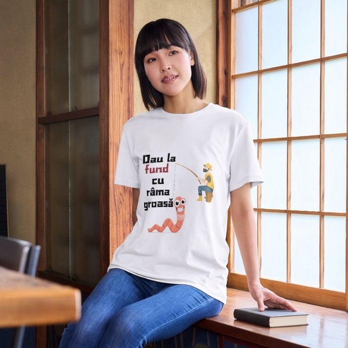 Tricou Personalizat „Dau la fund cu râmă groasă” - Atelier Magic