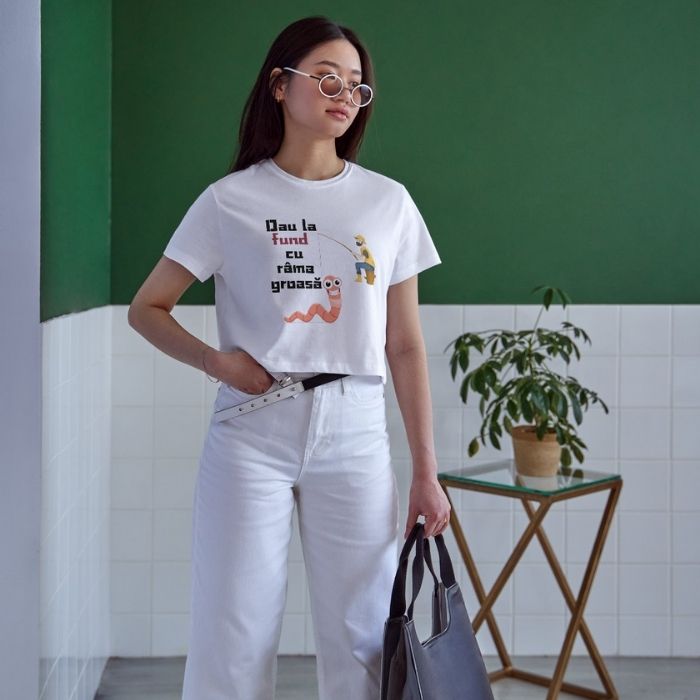 Tricou Personalizat „Dau la fund cu râmă groasă” - Atelier Magic