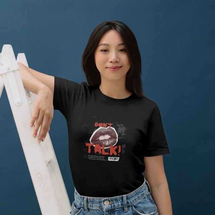 Tricou Personalizat „Don`t Talk" - Atelier Magic