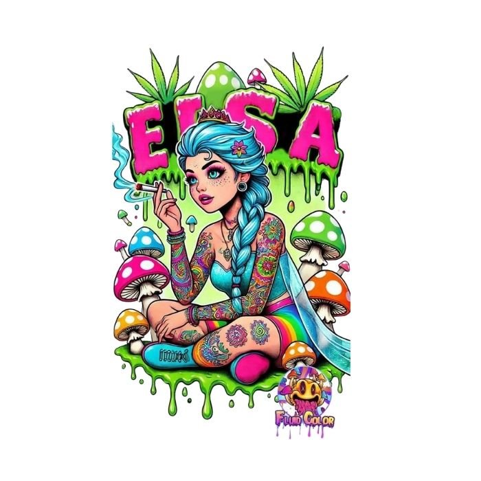 Tricou Personalizat Elsa Tattoo - Atelier Magic