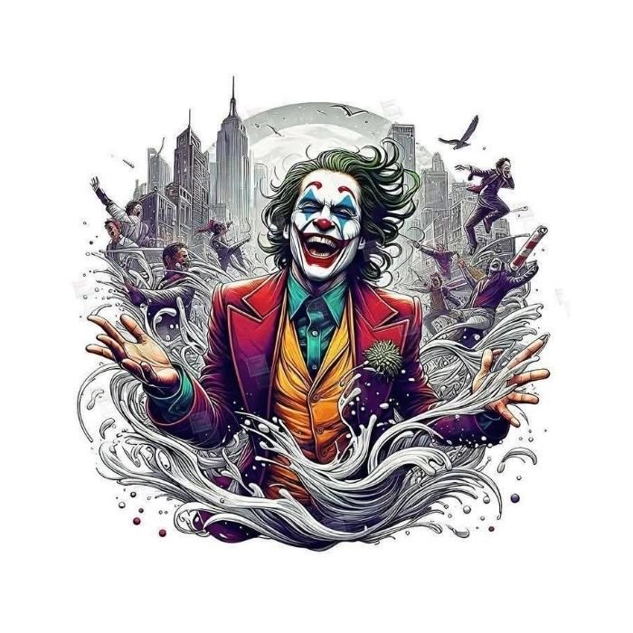 Tricou Personalizat „Joker Chaos City” - Atelier Magic