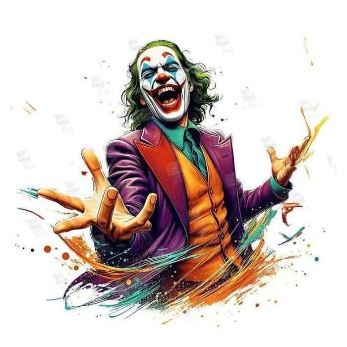 Tricou Personalizat „Joker Splash Art” - Atelier Magic