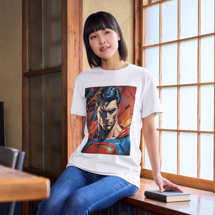 Tricou Personalizat „Superman Neon Comics” - Atelier Magic