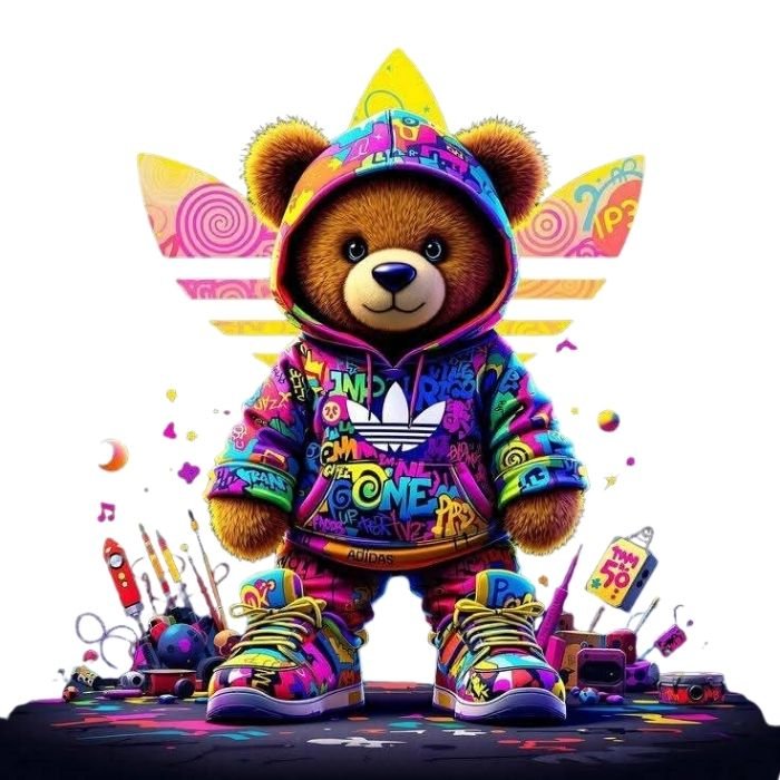 Tricou Personalizat „Teddy Street Pop” - Atelier Magic