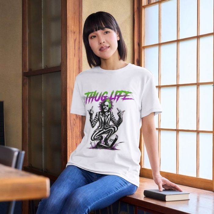 Tricou Personalizat „Thug Life Beetlejuice” - Atelier Magic