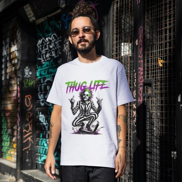 Tricou Personalizat „Thug Life Beetlejuice” - Atelier Magic