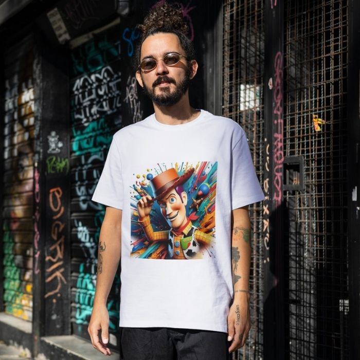 Tricou Personalizat „Woody Pop Art” - Atelier Magic