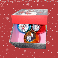 Globuri Personalizate în Cutie - trio box