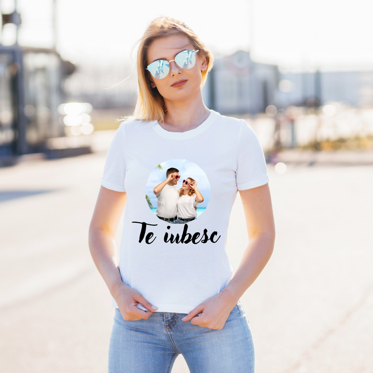 Tricou personalizat cu poză și mesaj - Cadouri Personalizate 