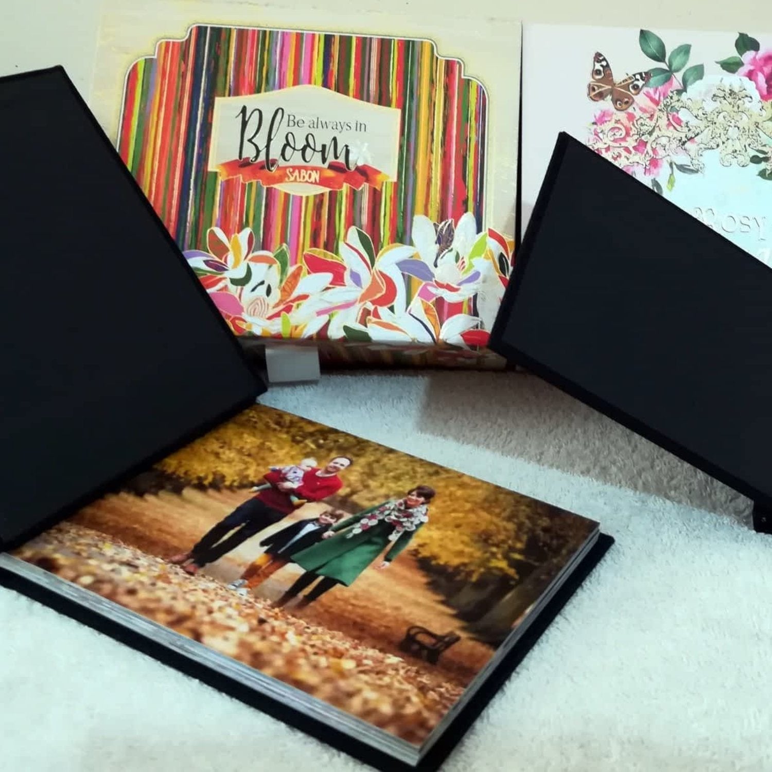 Album foto textil 20x20 cu 20 de poze - Cadouri Personalizate