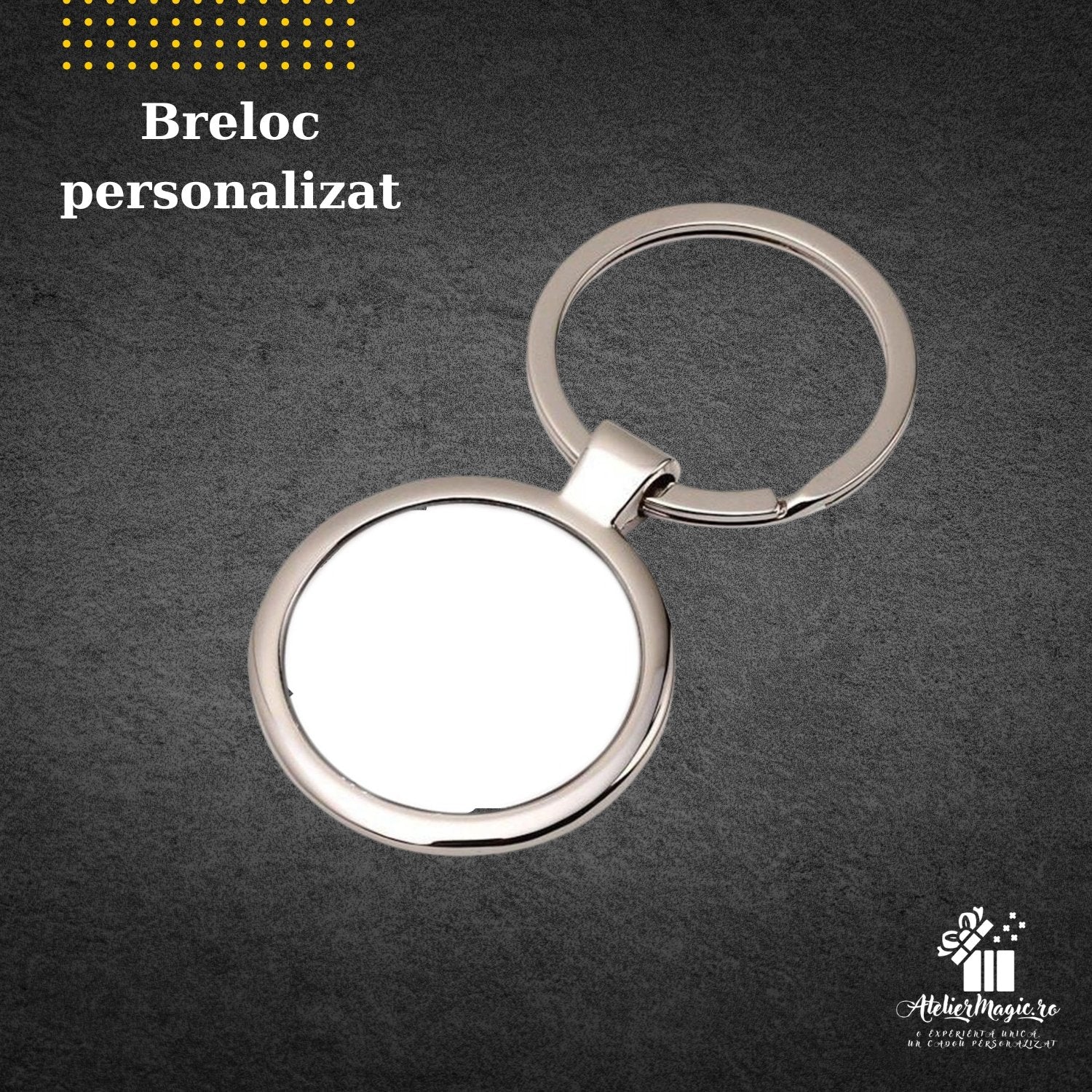 Breloc metalic personalizat - Cadouri Personalizate