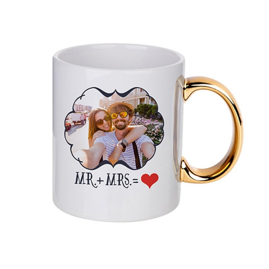Cană cu mâner auriu - Cadouri Personalizate