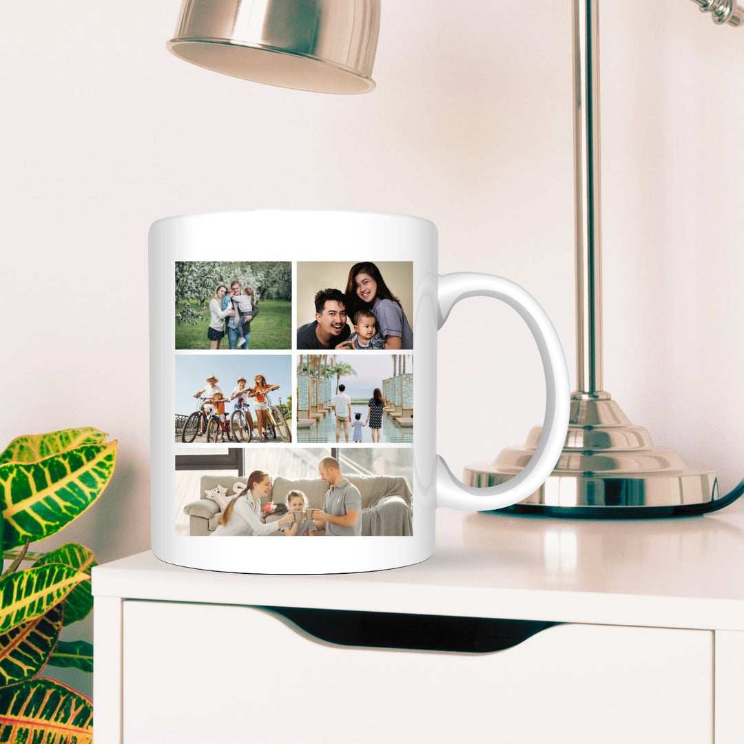 Cană personalizată cu 5 poze - Cadouri Personalizate