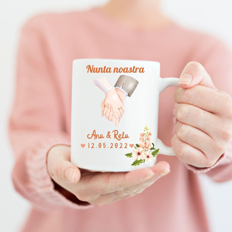 Cană personalizată Nunta - Cadouri Personalizate