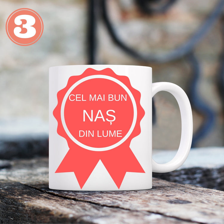 Căni cadou pentru nași sau fini - Cadouri Personalizate 