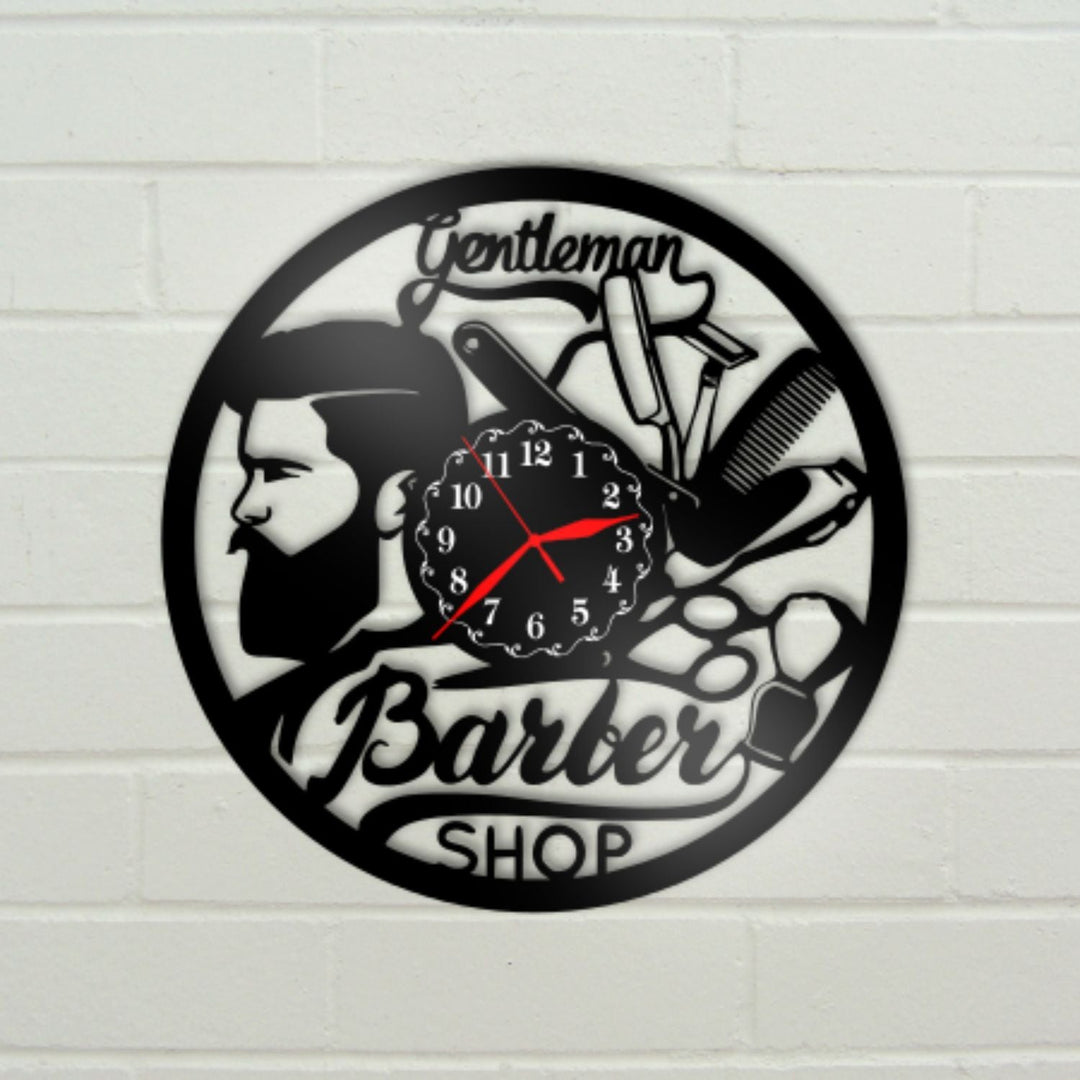 Ceas cadou Barber Shop - model 4 - Cadouri Personalizate